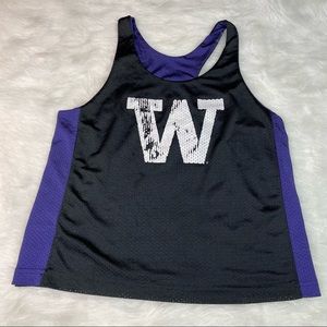 University of WA Basketball practice fan Jersey Reversible Mesh Purple & Black